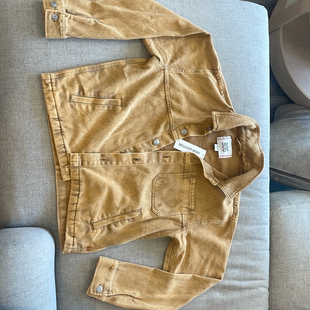 Men’s urban outfitters mustard/brown jean jacket. Medium